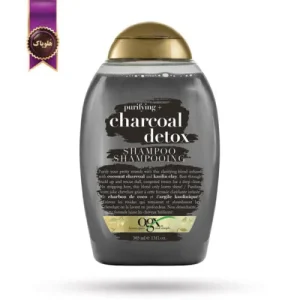شامپو مو او جی ایکس OGX مدل سم زدایی زغال Charcoal detox حجم 385 میلی لیتر (اورجینال)