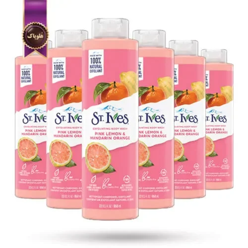 6 عدد شامپو بدن سنت ایوز St.Ives مدل لیمو صورتی و پرتقال ماندارین Pink lemon & mandarin orange حجم 650 میلی لیتر (اورجینال)