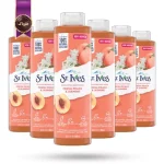 6 عدد شامپو بدن سنت ایوز St.Ives مدل هلو و یاس تازه Fresh peach & jasmine حجم 650 میلی لیتر (اورجینال)