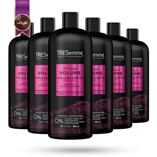 6 عدد شامپو ترزمی tresemme مدل حجم دهنده volume حجم 828 میلی لیتر (اورجینال)