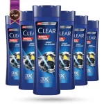 6 عدد شامپو مو مردانه کلیر CLEAR مدل پاکسازی عمیق Deep cleanse حجم 315 میلی لیتر (اورجینال)