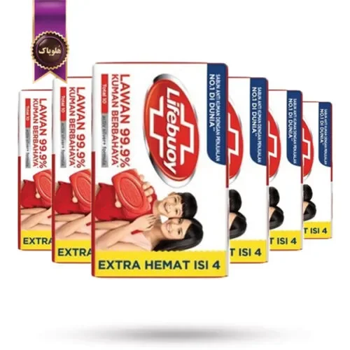 6 بسته صابون آنتی باکتریال لایف بوی lifebuoy مدل total 10 پک 4تایی (اورجینال)