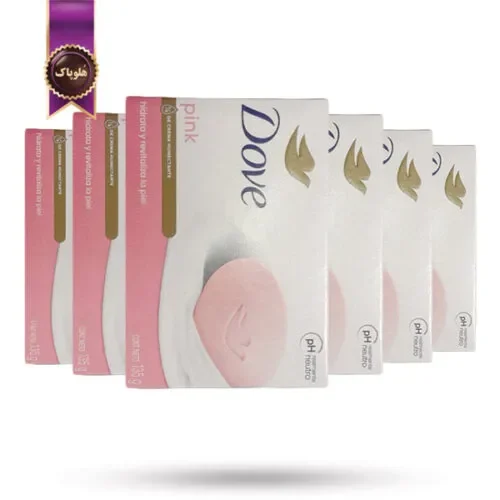 6 عدد صابون داو dove مدل صورتی pink وزن 135 گرم (اورجینال)