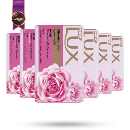 6 بسته صابون لوکس Lux مدل پوست درخشان Glowing skin پک 6 تایی (اورجینال)