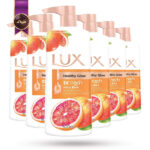 6 عدد شامپو بدن آبرسان و روشن کننده گریپ فروت لوکس Lux Healthy Glow حجم 500 میلی لیتر