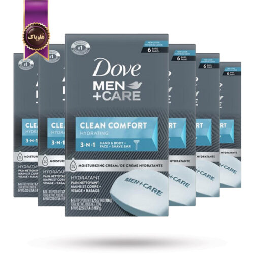 6 بسته صابون داو dove مدل Men+Care Clean Comfort پک 6تایی (اورجینال)