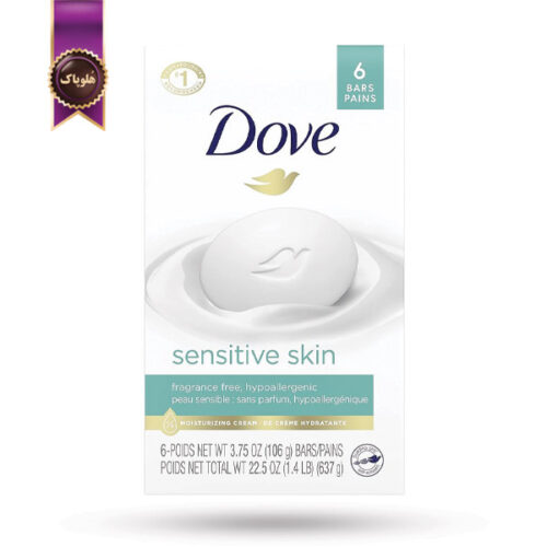 صابون داو dove مدل Sensitive skin پک 6تایی (اورجینال)