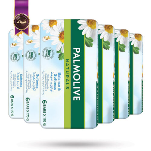 6 بسته صابون پالمولیو Palmolive مدل تعادل و نرمی Balance & Softness پک 6تایی (اورجینال)