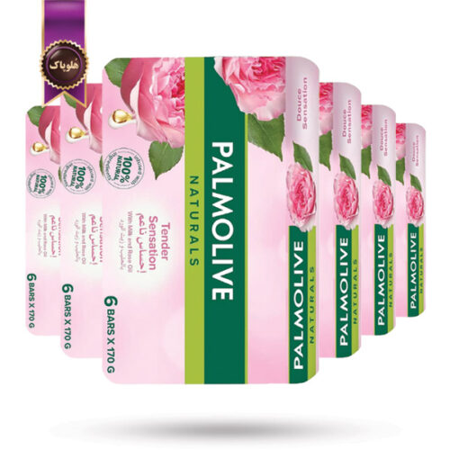 6 بسته صابون پالمولیو Palmolive مدل احساس لطافت Tender Sensation پک 6تایی (اورجینال)