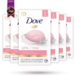 6 بسته صابون داو dove مدل pink پک 6تایی (اورجینال)