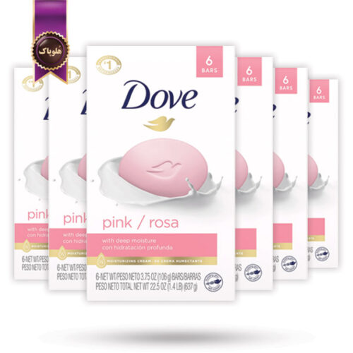 6 بسته صابون داو dove مدل pink پک 6تایی (اورجینال)