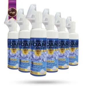 6 عدد فوم شستشو براش دار ووکالی Wokali حاوی هیالورونیک اسید Hyaluronic acid حجم 150 میلی لیتر (اورجینال)