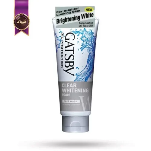 فوم شستشو گتسبی Gatsby مدل سفید کننده شفاف Clear Whitening حجم 120 میلی لیتر (اورجینال)