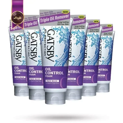 6 عدد فوم شستشو گتسبی Gatsby مدل تنظیم کننده چربی oil control حجم 120 میلی لیتر (اورجینال)