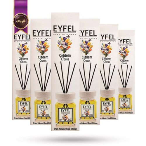 6 عدد خوشبوکننده هوا ایفل EYFEL مدل زعفران Crocus حجم 120 میلی لیتر (اورجینال)