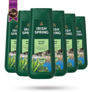 6 عدد شامپو بدن مردانه آیریش اسپرینگ Irish Spring مدل آلوئه ورا Aloe Mist حجم 591 میلی لیتر