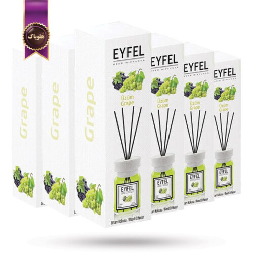 6 عدد خوشبوکننده هوا ایفل EYFEL مدل انگور Grape حجم 120 میلی لیتر (اورجینال)