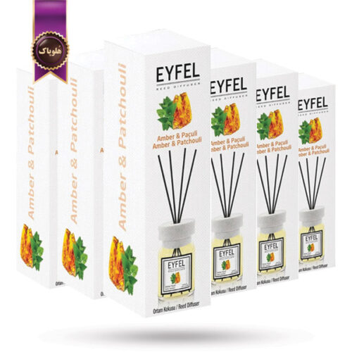 6 عدد خوشبوکننده هوا ایفل EYFEL مدل کهربا و پاتچولی Amber & Patchouli حجم 120 میلی لیتر (اورجینال)