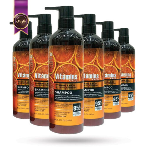 6 عدد شامپو مو میگ Mige مدل ویتامینه پرتقال Orange Vitamin حجم 780 میلی‌لیتر