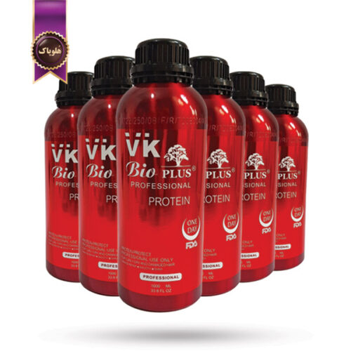 6 عدد پروتئین مو وی کی VK مدل بیو پلاس پروفشنال Bio Plus Professional حجم 1000 میلی لیتر (اورجینال)