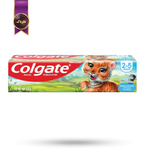 خمیردندان کودک کولگیت Colgate Kids مدل میوه‌ای حبابی bubble fruit حجم 50 میلی لیتر (اورجینال)
