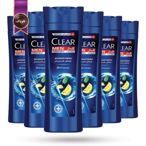 6 عدد شامپو مو مردانه کلیر CLEAR مدل حمامی تازه Shower Fresh حجم 400 میلی لیتر (اورجینال)