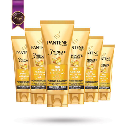 6 عدد ماسک مو و کاندیشنر پنتن Pantene مدل پرو-وی معجزه ۳ دقیقه ضد ریزش مو Pro-V 3 Minute Miracle Anti-Hair Fall حجم 200 میلی لیتر (اورجینال)