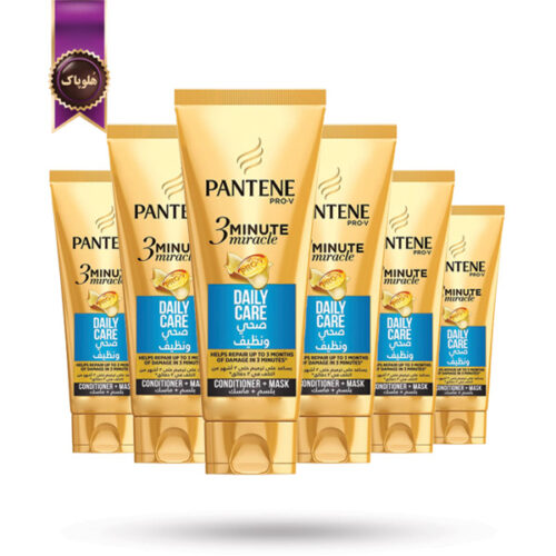6 عدد نرم‌کننده پنتن Pantene مدل پرو-وی معجزه ۳ دقیقه مراقبت روزانه Pro-V 3 Minute Miracle Daily Care حجم 200 میلی لیتر (اورجینال)