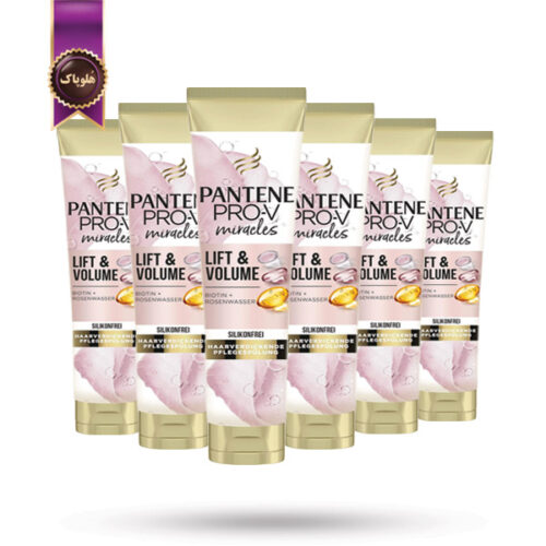 6 عدد نرم کننده مو پنتن Pantene مدل بدون سیلیکون مخصوص لیفت و حجم Lift & Volume Silicone-Free حجم 160 میلی لیتر (اورجینال)