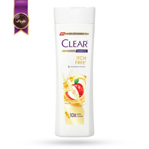شامپو مو زنانه کلیر CLEAR مدل ضد شوره و ضد خارش Itch Free Anti-Dandruff حجم ۳۰۰ میلی‌لیتر (اورجینال)