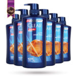 6 عدد شامپو مو مردانه کلیر CLEAR مدل ضد ریزش ANTI HAIR FALL حجم 650 میلی لیتر (اورجینال)