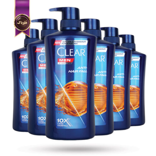 6 عدد شامپو مو مردانه کلیر CLEAR مدل ضد ریزش ANTI HAIR FALL حجم 650 میلی لیتر (اورجینال)