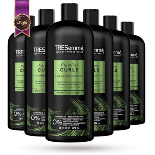 6 عدد شامپو ترزمی tresemme مدل فرهای بی‌عیب و نقص flawless curls حجم 828 میلی لیتر (اورجینال)