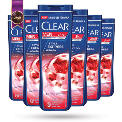 6 عدد شامپو ضد شوره مردانه کلیر CLEAR مدل فرمولاسیون سریع با ویتامین ب3 Style Express with B3 حجم 350 میلی لیتر(اورجینال)