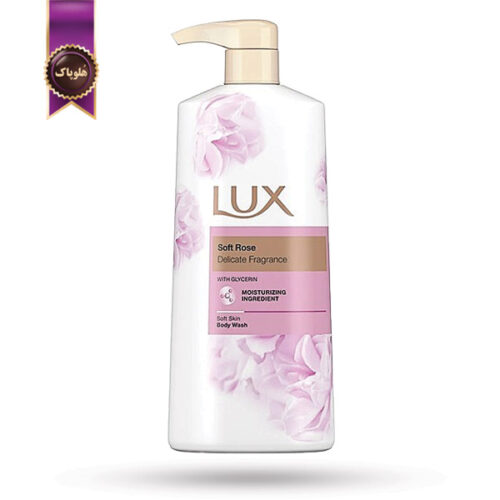 ژل شستشوی بدن لوکس LUX مدل رایحه‌ی گل رز Soft Rose حجم 600 میلی لیتر(اورجینال)