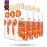 6 عدد ژل شستشوی بدن لوکس LUX مدل رایحه‌ی دالیا شیرین Sweet Dahlia حجم 600 میلی لیتر(اورجینال)