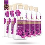 6 عدد ژل شستشوی بدن لوکس LUX مدل رایحه‌ی لوکس گل صدتومانی Charming Peony حجم 600 میلی لیتر(اورجینال)