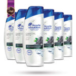6 عدد شامپو هد اند شولدرز Head & Shoulders مدل ضد شوره پاکسازی با زغال Charcoal Detox حجم 400 میلی لیتر(اورجینال)