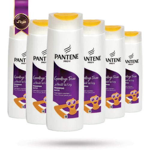 6 عدد شامپو مو پنتن Pantene مدل ضد وز Goodbye Frizz حجم 400 میلی لیتر(اورجینال)