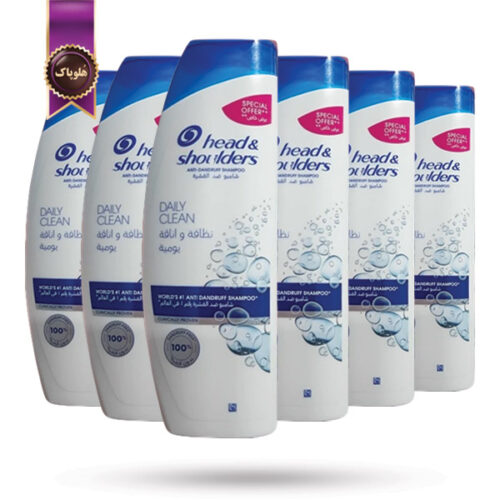 6 عدد شامپو هد اند شولدرز Head & Shoulders مدل ضد شوره پاکیزگی روزانه Daily Clean حجم 400 میلی لیتر(اورجینال)