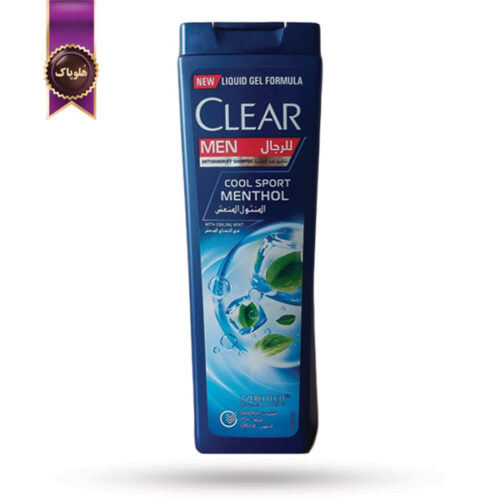 شامپو مو مردانه کلیر CLEAR مدل خنک کننده با عصاره نعناع COOL SPORT MENTHOL حجم 400 میلی‌لیتر (اورجینال)