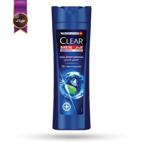 شامپو مو مردانه کلیر CLEAR مدل خنک کننده 10 برابر با عصاره نعناع 10x COOL SPORT MENTHOL حجم 400 میلی‌لیتر (اورجینال)