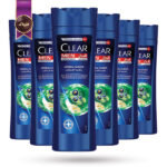 6 عدد شامپو کلیر مردانه CLEAR مدل دوکاره با ترکیب گیاهی Herbal Fusion 2in1 حجم 400 میلی‌لیتر (اورجینال)