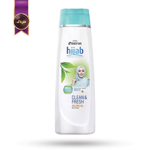شامپو مو امرون Emeron مناسب موهای زیر حجاب و تمیزی Hijab Clean & Fresh حجم 340 میلی لیتر (اورجینال)
