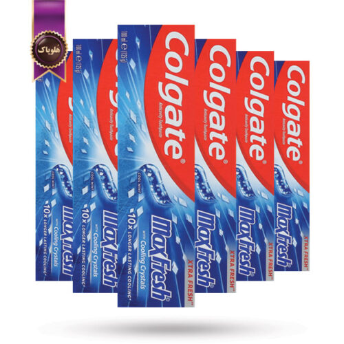 12 عدد خمیردندان کلگیت Colgate مدل Max Fresh با نعناع تند و کریستال‌های خنک‌کننده حجم ۱۰۰ میلی‌لیتر (اورجینال)