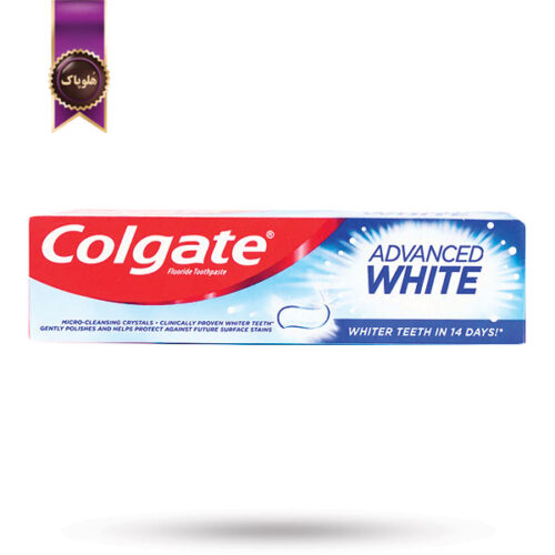 خمیردندان کلگیت Colgate مدل سفیدکننده پیشرفته Advanced White حجم 100 میلی‌لیتر (اورجینال)