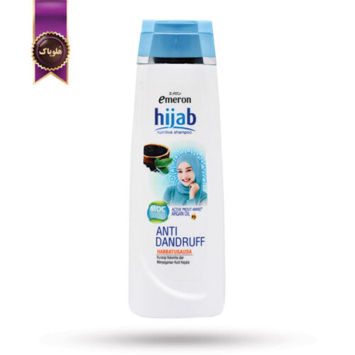 شامپو مو امرون Emeron مناسب موهای زیر حجاب و ضد شوره Hijab Anti Dandruff حجم 340 میلی لیتر (اورجینال)