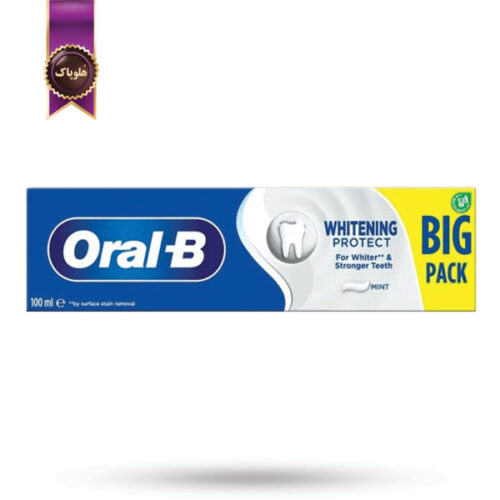 خمیردندان اورال بی Oral-B مدل سفیدکننده و محافظت‌کننده Whitening Protect حجم 100 میلی‌لیتر (اورجینال)