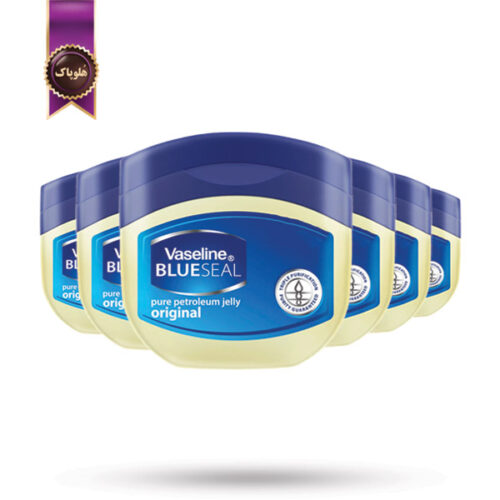 6 عدد ژل وازلین بلو سیل Vaseline Blue Seal مدل تصفیه‌شده و اورجینال Pure Petroleum Original حجم 50 میلی لیتر(اورجینال)