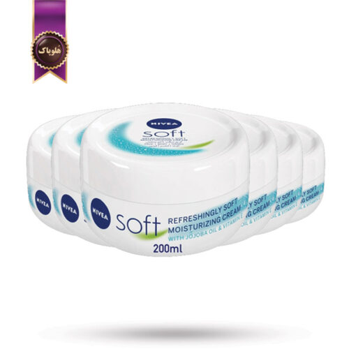 6 عدد کرم آبرسان نیوا NIVEA مدل سافت Soft حجم 200 میلی لیتر (اورجینال)